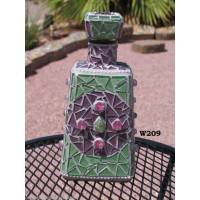 Unique Mosaic Tequila Bottle Hand Crafted would Look Great in your Home - W209    263827463159